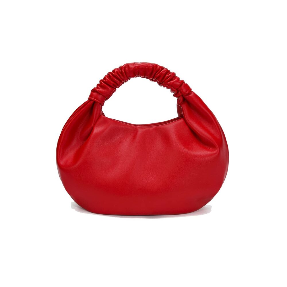 2149 Mini Hobo Tote Bags Soft Leather Clutch Purses Cloud-Shaped Top Handle